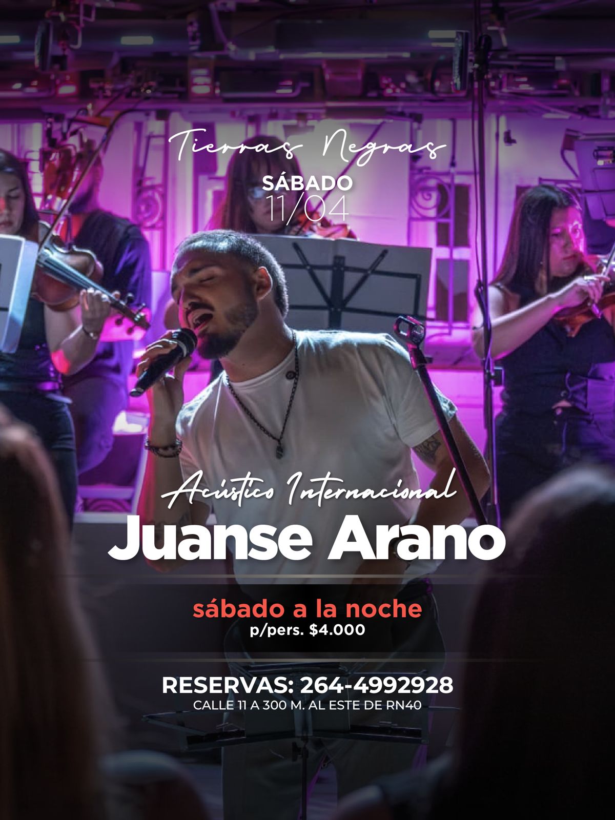 Juanse Arano acústico internacional